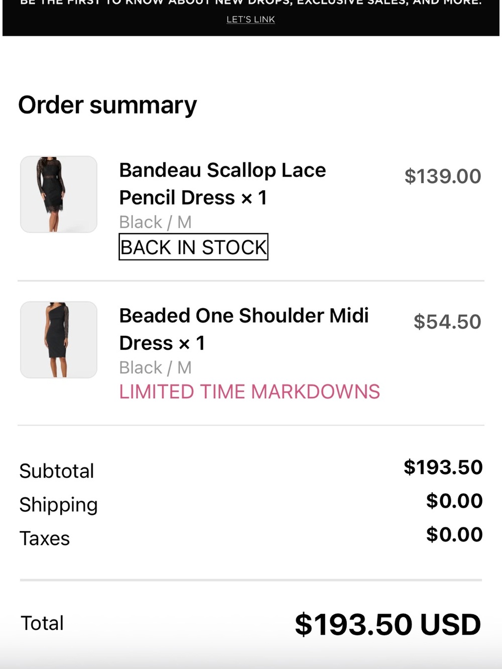 bebe Black Scallop-Edge Lace Long-Sleeve Pencil Dress - Picture 4 of 7